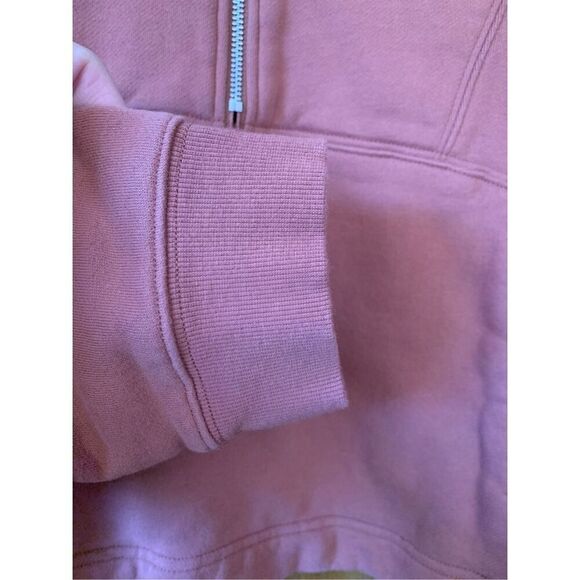 Spiritual Gangster Shay 1/2 Zip Pullover Sweatshirt Deep Rust Size S - Picture 7 of 12